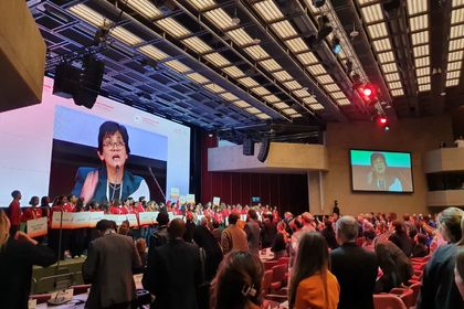 75 years after their adoption, the implementation of the four Geneva Conventions remains fundamental“, said Ambassador Yuri Sterk at the 34th International Conference of the Red Cross and Red Crescent